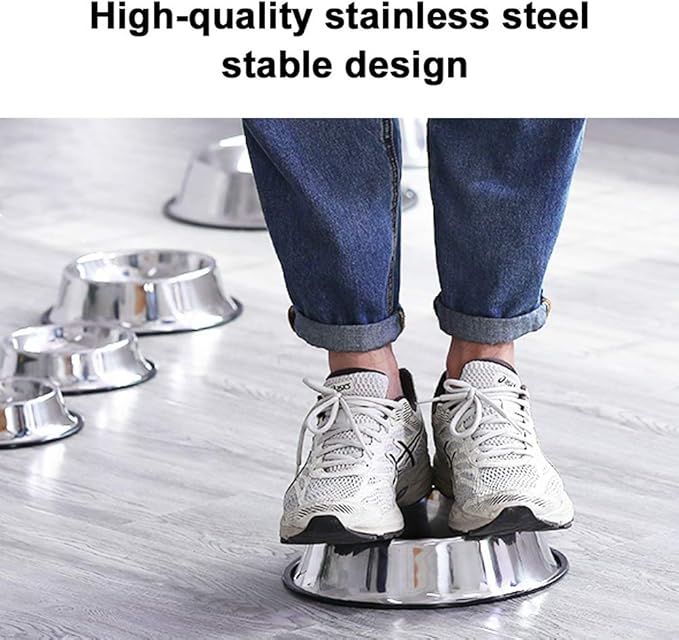 Stainless Steel Dog Bowls, 3.5 Cup/28oz Cat Bowl Water and Food with Rubber Base, Pet Bowls for Large Dogs, 3Pack