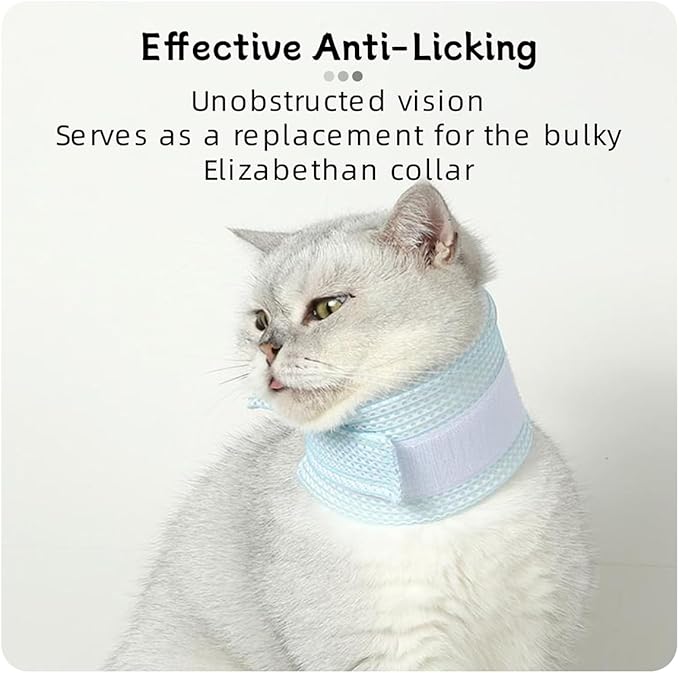 Cat Neck Brace Cover - Breathable & Adjustable Elizabethan Collar for Post-Surgery Recovery Anti-Scratch Anti-Lick Protection, Cervical Cone for Small Medium Large Dogs Puppies Kittens (XX-Large,Pink)