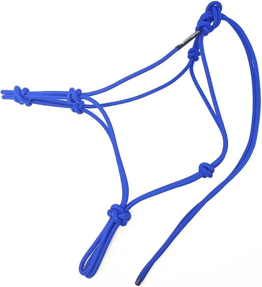 Horse Rope Training Halter - 4 Knot 1/4" Stiff Halter Cord - Used by Famous Trainers Multiple Sizes Multiple Colors