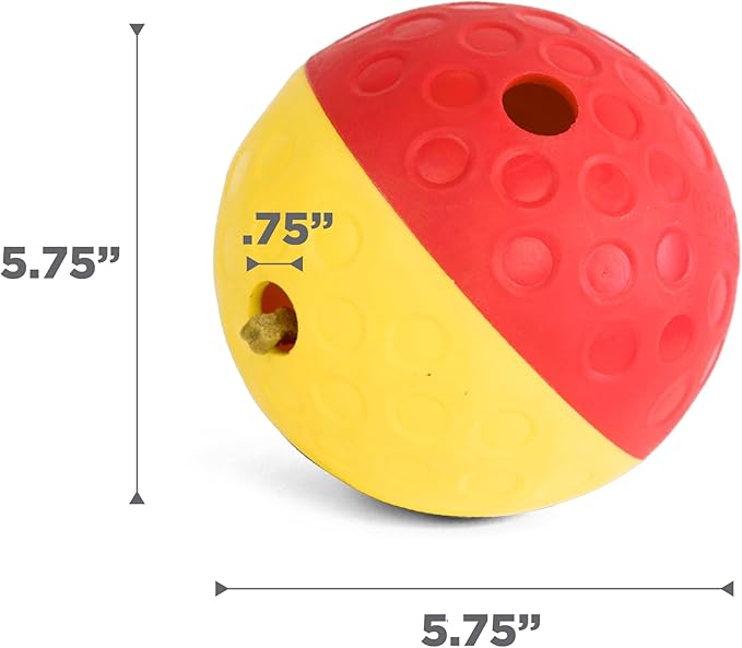 Outward Hound by Nina Ottosson Treat Tumble Interactive Puzzle Ball Dog Toy, Level 1 Beginner, Pink, Large (5.75" Diameter)