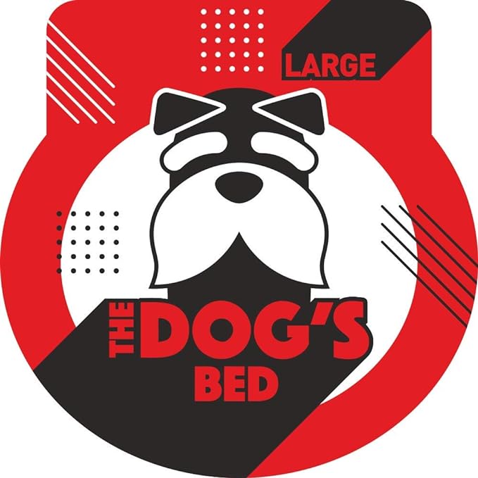 The Dog’s Bed Orthopedic Dog Bed Large Blue Oxford with Red Trim UK Flag Dog Bed 36x27 Memory Foam, Pain Relief: Arthritis, Post Surgery, Lameness, Veterinary Approved, Waterproof Washable Cover