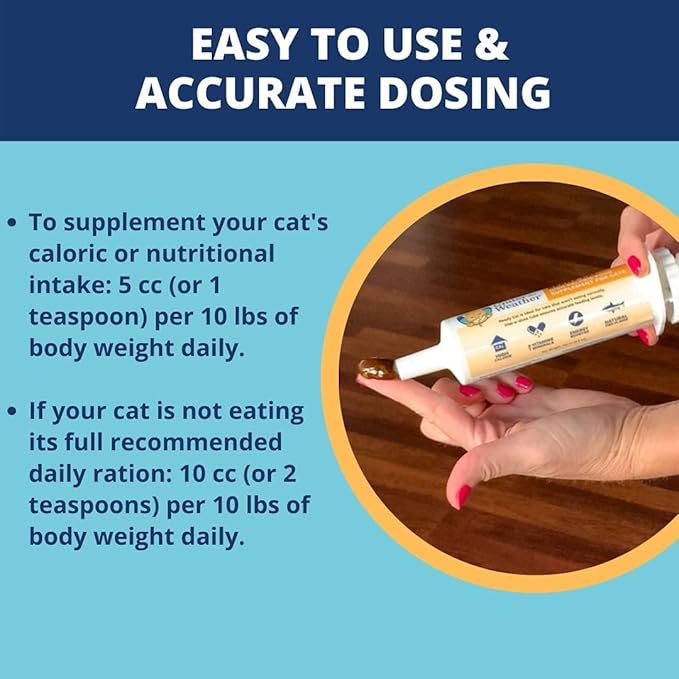 Under The Weather Pet | Ready Cal for Cats 100cc | High Calorie Supplement | Cat Weight Gainer and High Calorie Booster | 10 Vitamins, 7 Minerals & Omega Fatty Acids (2 Pack)