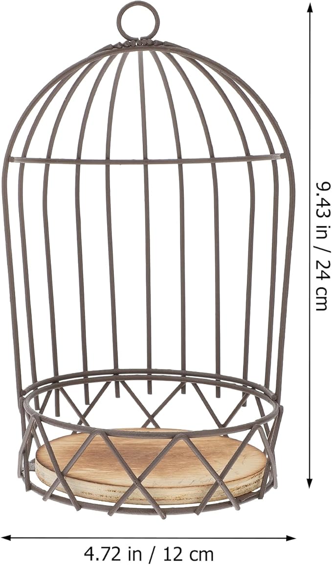 Farmhouse Birdcage Candle Holder Bird Cage Decor Lanterns Decorative Metal Candlestick Vintage Bird Cage Planter Holder Tealight Hanging Birdcage Lantern Flowerpot for Wedding Table Decor