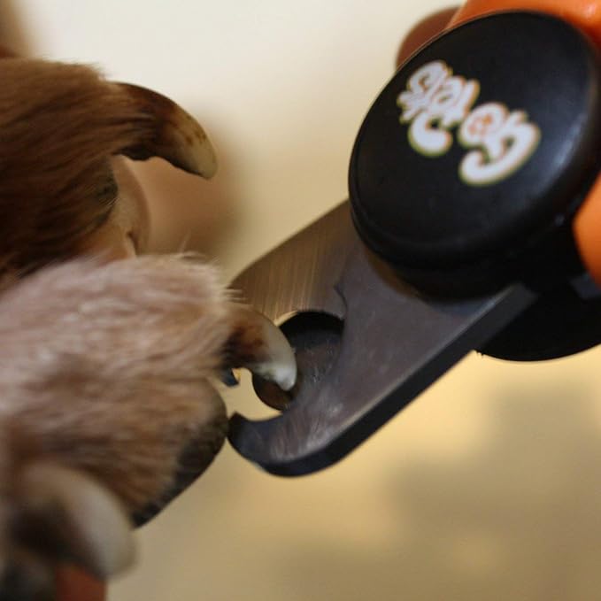 GoPets Pet Nail Clipper Bundle for Dogs and Cats with Large and Small Nail Trimmer with Free Nail File Grinder with Quick Guard and Angled Blades for Safety 2 Nail Cutter Bundle