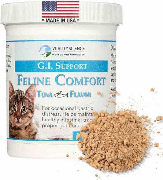 Feline Comfort for Cats | Maintains a Healthy Intestinal Tract and Proper Gut Flora | Restores Gastric Stability | for Vomiting and Diarrhea | 100% Additive Free (Seafood, 220g)