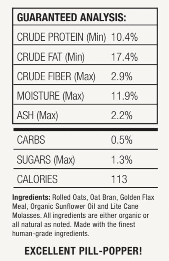 Horse Treats, Original Flavor, A Softer Cookie/Pill Popper Made w/Lite Molasses, Low Carb/Sugar, Wheat, Corn, Soy & Alfalfa Free. All Natural Ingredients, 15 lb