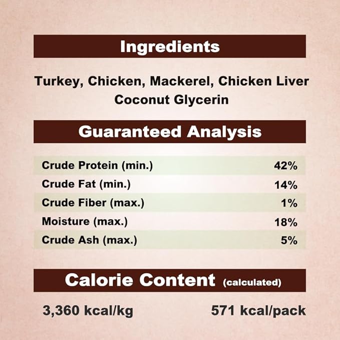 Afreschi Natural Cat Treats Turkey & Chicken & Mackerel W Shape 6 oz, All-Natural, High-Protein, Grain-Free, Healthy, Low-Fat, Easily Digestible