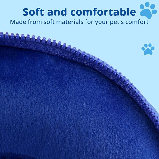 Soft Dog Cone Collar, Inflatable Donut Cones Alternative After Surgery with Anti-Lick Shield, for Large/Medium/Small Dogs to Stop Licking, Elizabethan Neck Ecollars of Shame, Comfy E Pillow Recovery