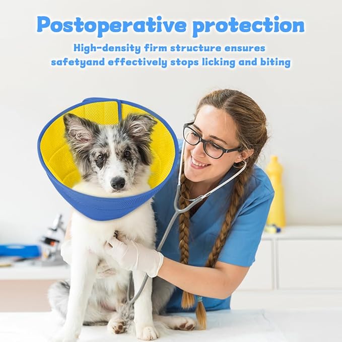 Inspack Soft Dog Cone Collar Alternative, E Cones for Small Dogs/Cat/Puppy to Stop Licking after Surgery, Comfortable All Paws Comfy Elizabethan Collars, Neuter Recovery Ecollars of Shame Alternatives