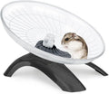 Hamster Wheel Silent Hamster Exercise Wheel Running Spinner Hamster Flying Saucer for Hamsters Gerbils Mice and Other Small Pets (Black)
