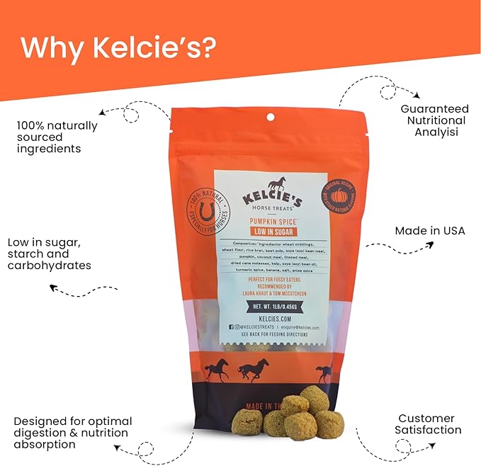 Horses Treats - Low Sugar, Starch, and Carbohydrates | Healthy Treats for Horse Supports Superior Digestion 1 Pound (Pack of 1)