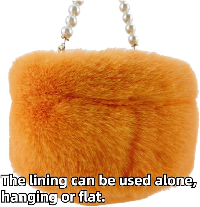 Sugar Glider Carrier Cage with Warm Nest, Cushion, Mat and Safe Lock, Portable Cages with Chain, Small Animals Travel Carrier Plastic Breathable Outgoing Box for Hamsters (Orange)