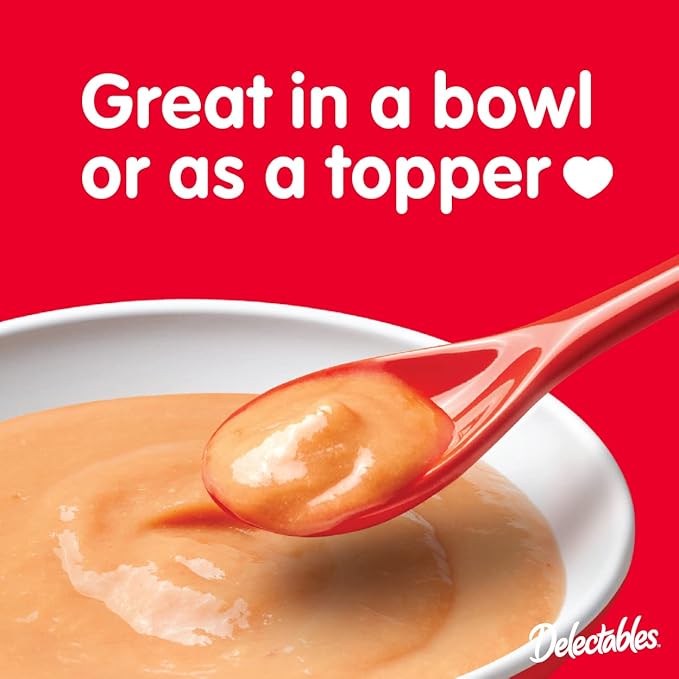 Delectables Bisque Non-Seafood Lickable Cat Treats Variety Pack, 6 Count (Pack of 6)