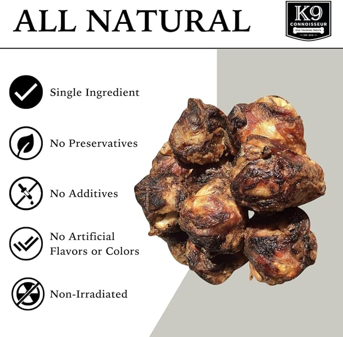K9 Connoisseur Dog Bones Made in USA for Small and Medium Breed Dogs Natural Long Lasting Meaty Beef Knee Cap Bone Treats Best for Dogs Upto 50 Pounds 1 Pack 30 Count