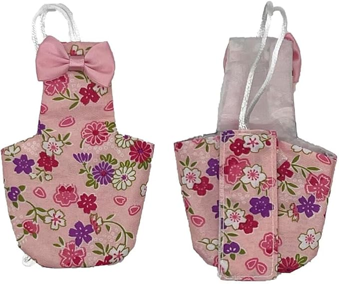 2 PCS Bird Diapers Pink&Blue Pattern Washable Reusable Parrots Nappy for Budgie Parakeet Cockatiel