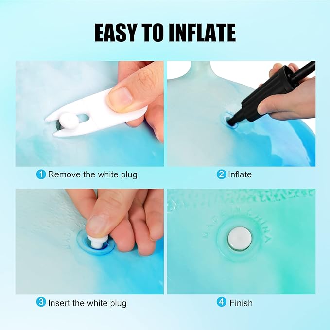 INPODAK Hopper Ball 20 Inch Bouncy Ball with Handle for Kids, Hippity Hop Jumping Bouncer Hopping Toy for Boys Girls Ages 5-9 with Pump and Gift Box Great Gift for Birthday Holiday