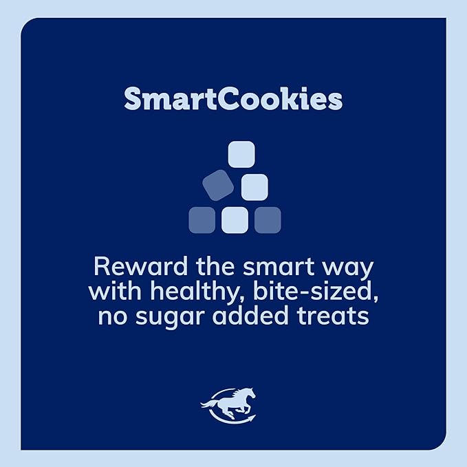SmartEquine SmartCookies | Healthy Treats for Horses Made from Coconut Meal, Beet Pulp, Alfalfa, and Flaxseed Oil | No Sugar Added Horse Treats | Banana Bread Flavor Cookies for Horses, 3 lb Bag
