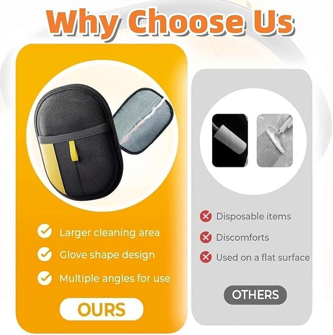 Pet Hair Removal Glove,Kivori Pet Grooming Gloves,Cat Grooming for Hair Removal,Versatile Reusable Pet Hair Remover Glove