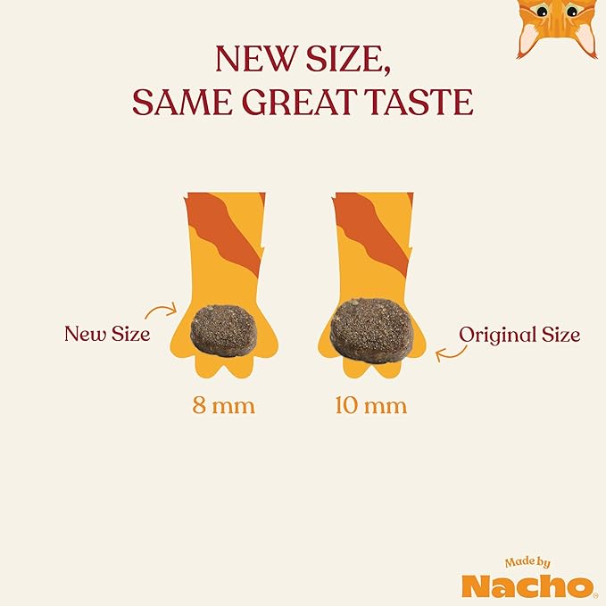 Made by Nacho Dry Cat Kibble 4lb Bag, High Protein and Grain-Friendly Premium Cat Food, Cage-Free Chicken & Pumpkin Recipe, Infused with Bone Broth for Hydration, Limited Ingredients, Single Bag