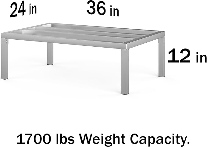 24 in X 36 in. Aquarium Stand | Industrial Style Aluminum Fish Tank Base with Open Frame Design