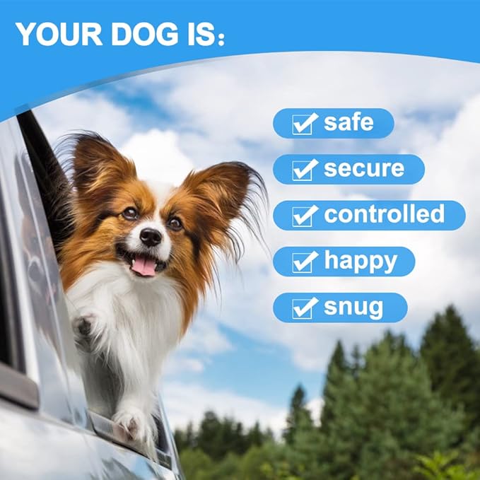 Dog Seat Belt Harness for Car,2pcs Dog Seatbelt of Coated Wire Leash Safety Restraint,No Chew Tether Cable Vehicle Dog Accessories,Double Clips & Latch (2 Pack Black, 24 inch/60 CM)