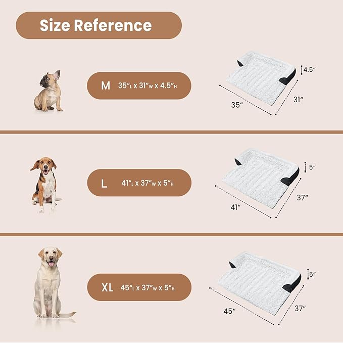 Calming Dog Bed for Couch, 35 x 31 inch Removable Couch Cover for Dogs/Cats Washable, Non-Slip Fluffy Plush Dog Sofa Mat for Furniture Protector - Grey