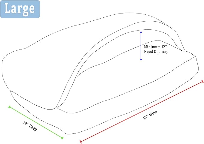 Snoozer Luxury Rectangle Cozy Cave Dog Bed - Indoor Dog Bed with Cover Cave, Covered Calming Burrow for Medium & Large Sized Pets with Blanket Attached, Enclosed, Washable - Large, Buckskin