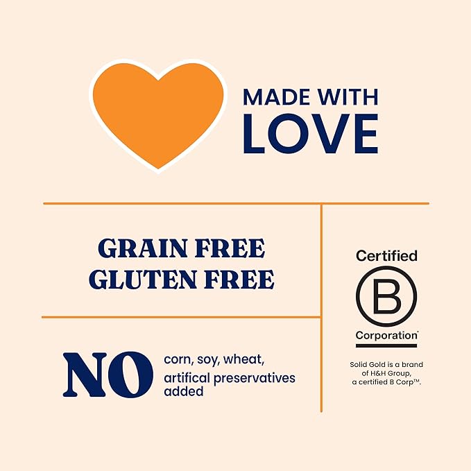 Solid Gold Wet Cat Food Pate for Indoor Cats - Healthy Canned Cat Food Pate w/Real Chicken, Omega Fatty Acids, Vitamins & Minerals - Grain Free & Gluten Free Can Meals for Cats & Kittens - 24ct/3oz