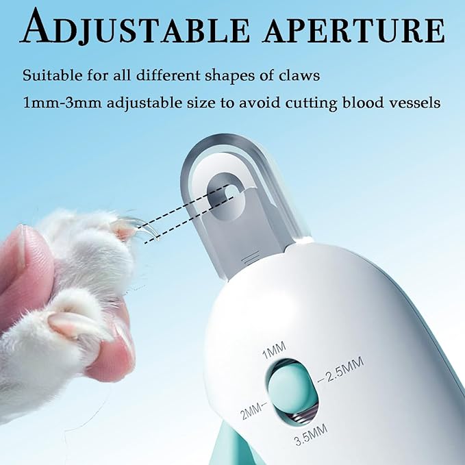 Pet Gromming Kit Nail Clipper&Hair Brush for Dog&Cat Brush Self Cleaning Slicker Brush with Release Button, Dog Shedding Brush for Cat Grooming Comb Rabbit Nail Clipper with Nail File Dog Claw Trimmer