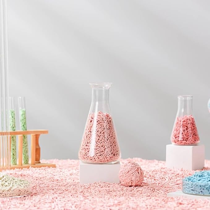 Tofu Cat Litter Natural Clumping Tofu Cat Litter, Fast Clumping and Easily Scoop-able 5.5lb/88oz 5 Scents - Greentea, 8 Pack