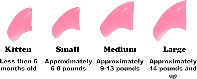 40 Pack Soft Nail Caps for Cat Claws Soft Pink Small