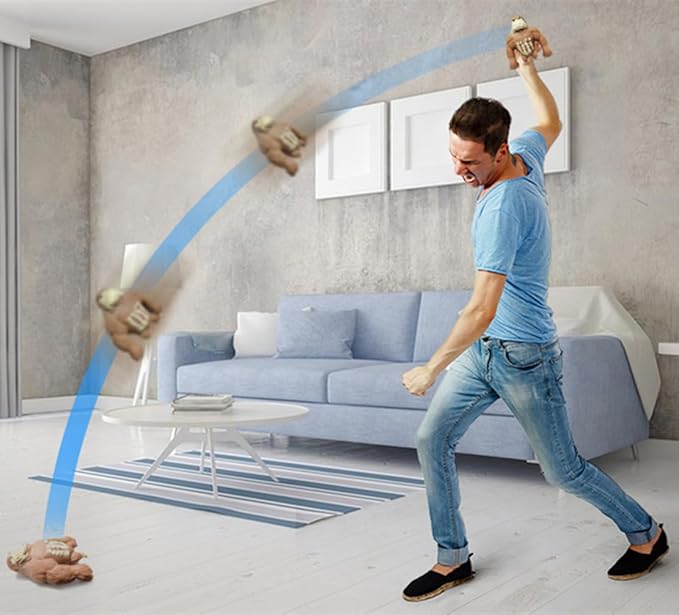 Stretchy Glue-Sand Filled Rubber Gorilla, Latex Gorilla Soft Decompression Doll Toy,Squishy Monkey Toy, Animal High-Elastic Stretchable, Decompression Toy for Adults and Children (Gorilla--L)