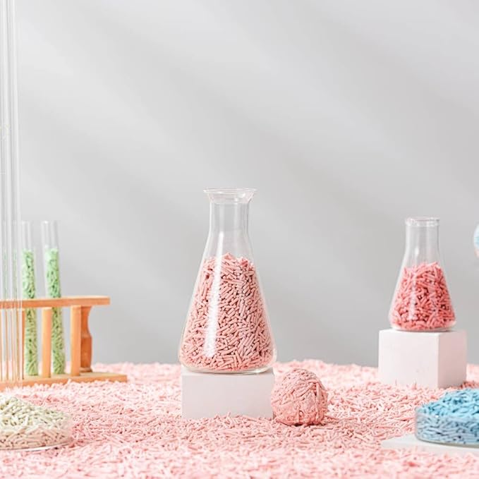 Tofu Cat Litter Natural Clumping Tofu Cat Litter, Fast Clumping and Easily Scoop-able 5.5lb/88oz 5 Scents - Original + Watermelon, 2 Pack