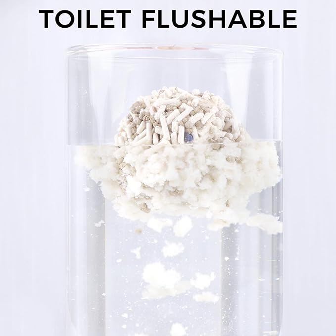 Mixed Cat Litter Fast Clumping,Ultra Absorbent,Natural Ingredients Litter,Water Dissolvable,Dust-Free,Low Tracking Bentonite Tofu Litter Odor Control(Original, 11 Pounds)