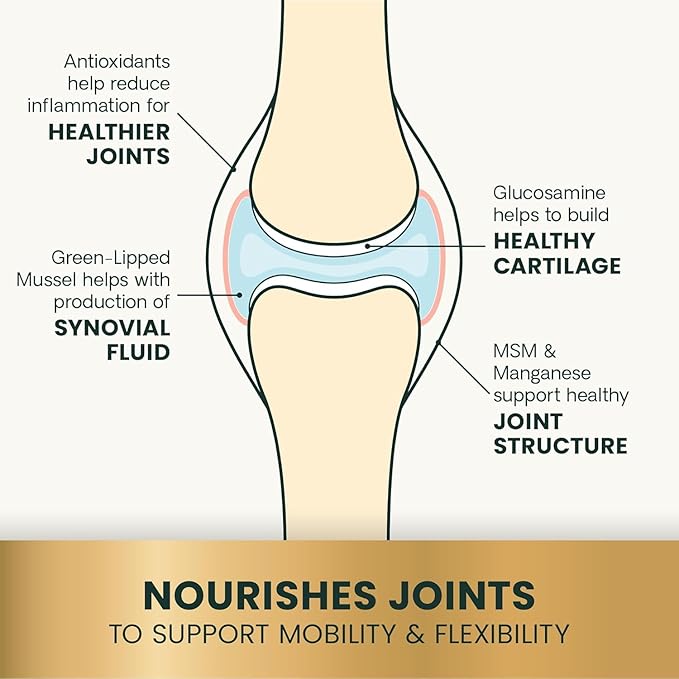 VetriScience Ultimate Strength Healthy Hip & Joint Chews, GlycoFlex Glucosamine, Chondroitin and Green-Lipped Mussel Joint Support Supplement for Dogs, Soothe Joint Discomfort, Duck, 60 Count