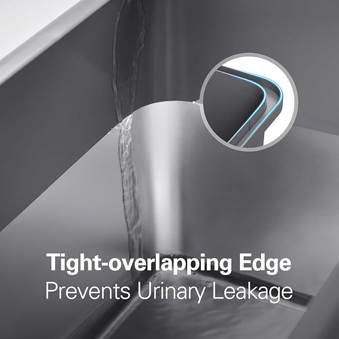 Zarler XXL Stainless Steel Litter Box for Cats, Extra Large Metal Cat Litter Box with Lid, High Sided Non-Stick Design, Leak Proof and Rust Resistant, 28 x 20 x 13 Inches, Black