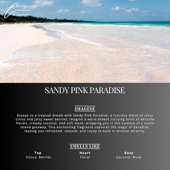 Sandy Pink Paradise Carpet Freshener Powder Refill 36 oz | Powerful Odor Eliminator for Home | Upholstery Deodorizer | Carpet Deodorizer | Pet Urine | Cat Litter Box | Pink Sands Fragrance