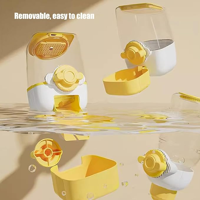 Pet Hanging Automatic Feeders Drinking Bowls，Gravity Rabbit Feeder and Water Set，Cage Cat Food Bowl Feeding Station for Puppy Kitten Chinchilla Hedgehog Guinea Pig Ferret (Green-Water)