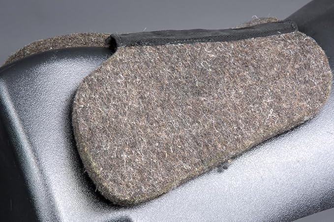 HILASON Western Wool Felt Horse Saddle Pad W/Distressed Wear Leather Made in USA | for Horses