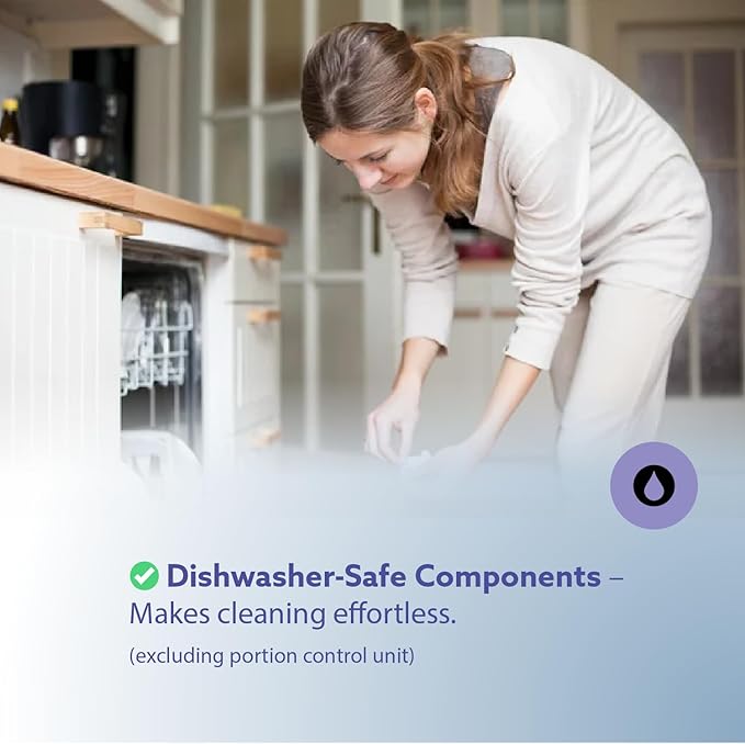 Automatic Dog & Cat Food Feeder with Water Dispenser – Smart Pet Feeder with Portion Control, OLED Display, Anti Jam Design, Battery Operated Dispenser for Medium/Large Pets - Taupe