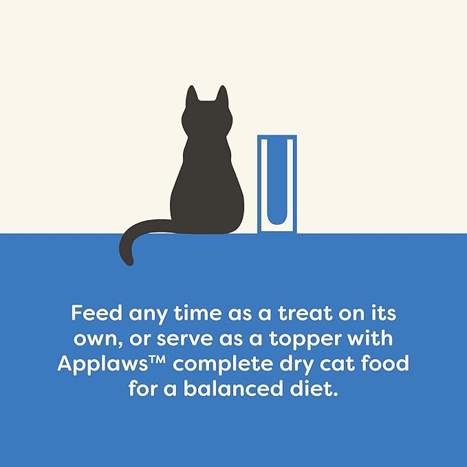 Applaws Lickable Cat Treats, Natural Grain-Free Purée, Limited Ingredient, Fish Squeeze Up Cat Treats (24 x 0.25 oz Sachets)
