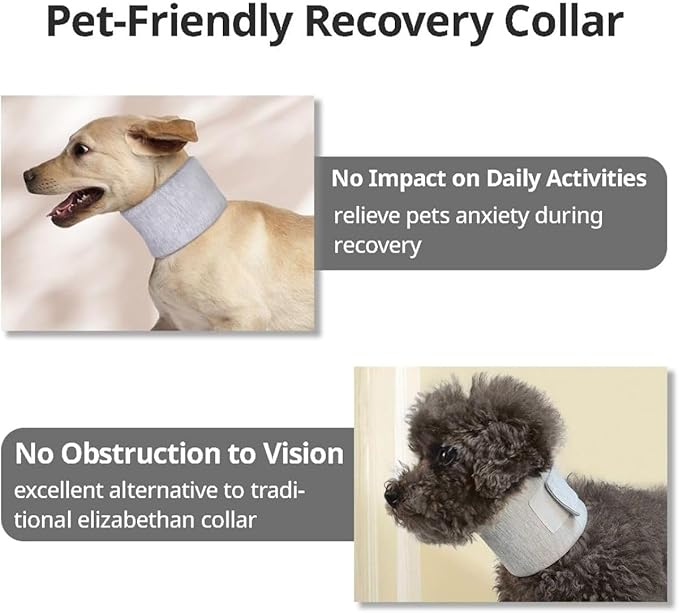 MANON ROSA Dog Neck Brace Elizabethan Collar for Pet After Surgery Recovery Adjustable Breathable Neck Cervical Cone for Small Medium Dogs Puppies Kittens with Spinal IVDD Issues (M 5.9-12.6",Pink)