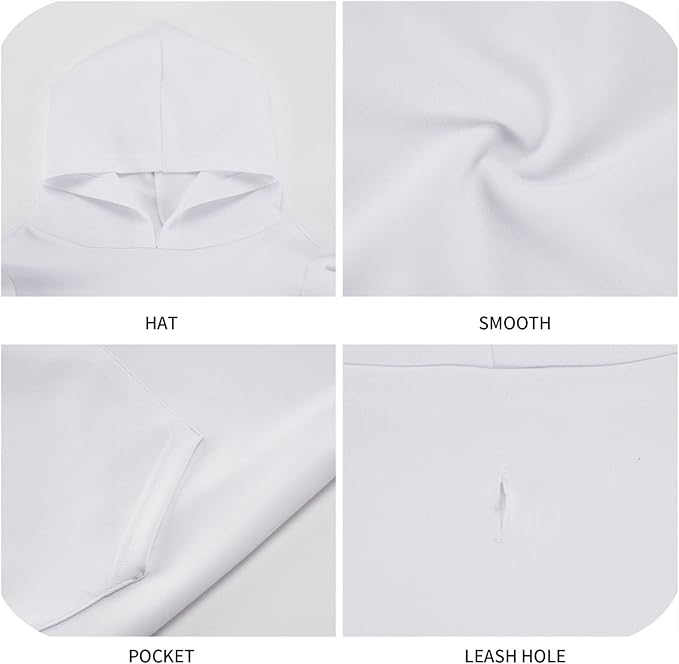 Green Candy Cane Hoodie,Christmas Cosplay Dog Clothes with Pocket and Hat Winter Clothes Sweaters Small