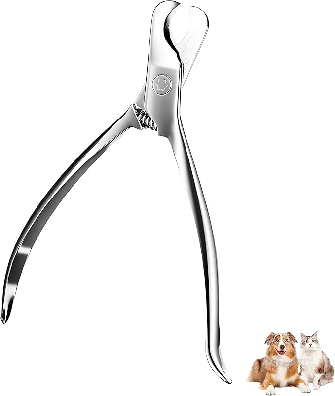 Dog Nail Clippers & Cat Nail Trimmers - Sharp Stainless Steel Professional Pet Nail Clippers for All Dogs, Thick Nails & Indoor Cats - Ergonomic Non-Slip Handle for Safe, Comfortable Grooming