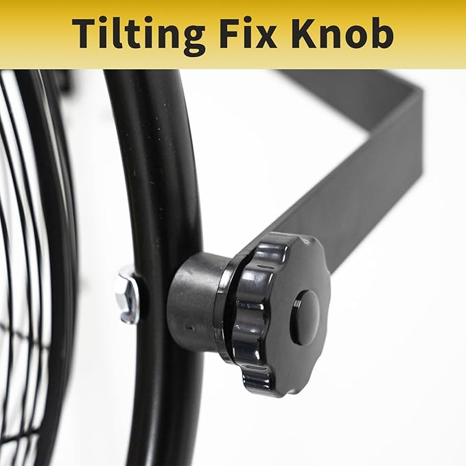 HiCFM 20" Remote Control Wall Mount Fan, 5100 CFM High Velocity 3-Speed Oscillating Wall Fans with Timer for Industrial, Commercial, Warehouse, Garage, Gazebo and Patios - UL Listed