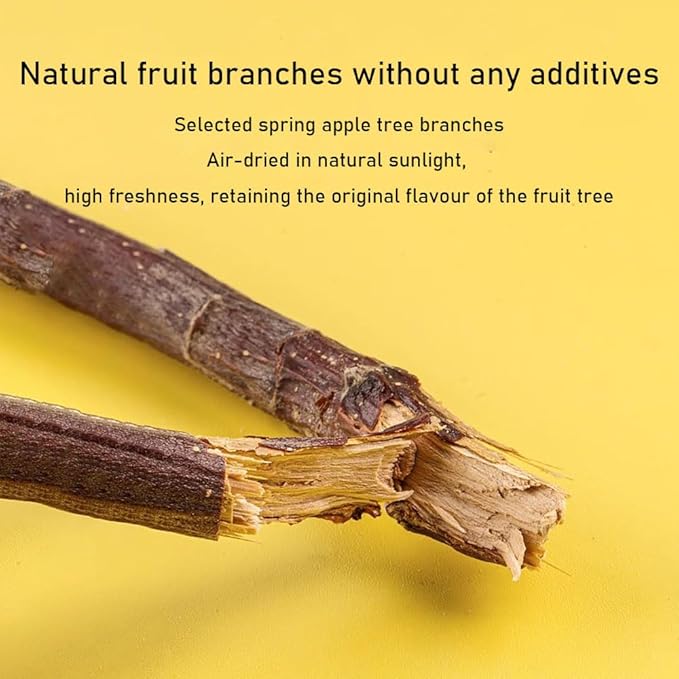 Guinea Pig Toys Apple Sticks, Tissimo Grass Sticks, Sweet Bamboo,Types of Combined Chew Toys,Pertain Chinchilla Squirrel Gerbil Hamster Squirrel Guinea Pigs