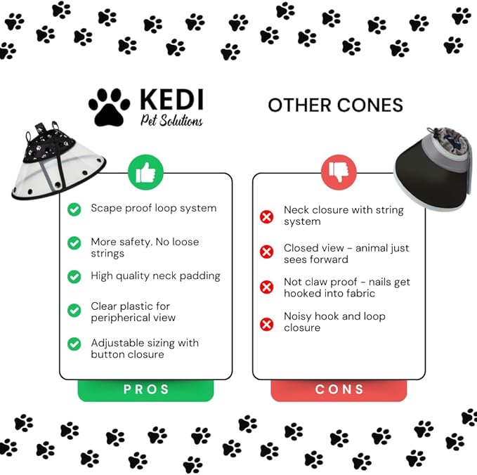 Soft Cone for Cats and Small Dogs - After Surgery Recovery Cat Cones with - Adjustable Non-Irritating Post Operative Comfortable Protective - Cat Cone Collar Soft to Stop Licking