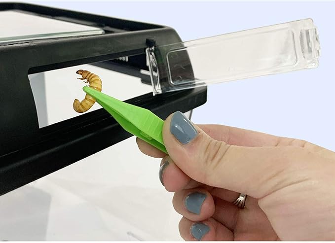 Happy Habitat (Standard) - Ventilated Enclosure & Breeder Box - for Live Feeder Insects, Reptiles, Amphibians & Other Small Pets - Durable Plastic Portable Terrarium