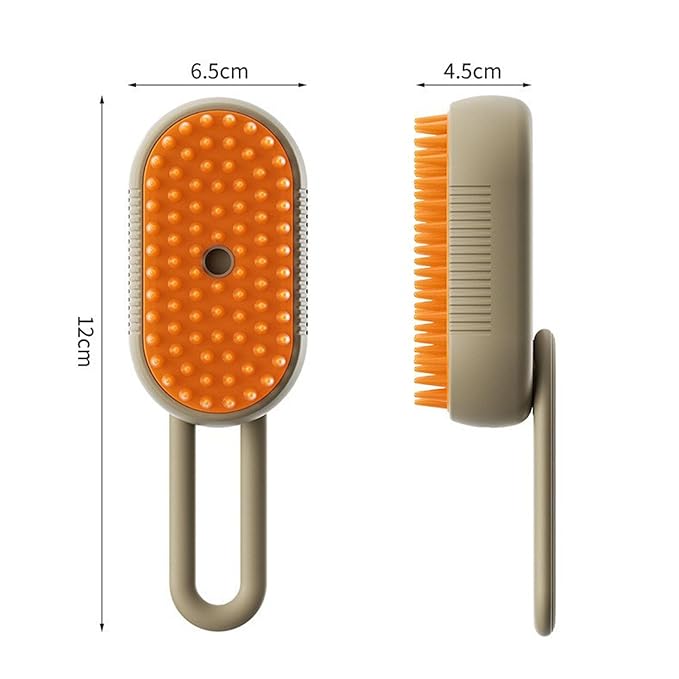 Pet Grooming Brushm,Cat Brush,3 In1 Spray Cat BrushSelf-Cleaning Wet Dog Comb with USB Rechargeable & Water Tank,Suitable for Dogs,Cats to Reduces Flying Hair (Brown)