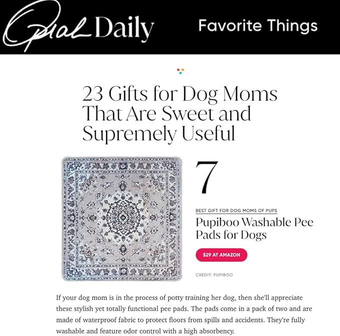 Washable Pee Pads for Dogs - Super Absorbent Reusable Puppy Training Pads - 100% Waterproof, Leak-Proof & Non-Slip Whelping Pads for Pet Housebreaking